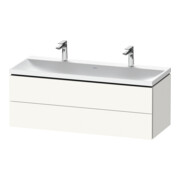 Duravit Ensemble meuble L-Cube 120x48x48 cm, 2 portes HL, 2 tiroirs, blanc mat