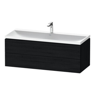 Duravit Ensemble meuble L-Cube 120x48x48 cm, avec robinetterie, blanc œuf, 2 tiroirs