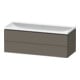 Duravit Ensemble meuble L-Cube 120x48x48 cm, o HL, gris s-mat, 2 tiroirs-1