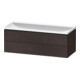 Duravit Ensemble meuble L-Cube 120x48x48cm, chêne foncé, 2 tiroirs-1