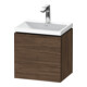 Duravit Ensemble meuble L-Cube 45x35x48 cm, 1 porte, à droite, avec HL, N foncé-1