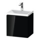 Duravit Ensemble meuble L-Cube 45x35x48 cm, 1 porte, à droite, avec HL, noir brillant-1
