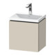 Duravit Ensemble meuble L-Cube 45x35x48 cm, 1 porte, à droite, avec HL, taupe mat-1