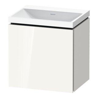 Duravit Ensemble meuble L-Cube 45x35x48 cm, 1 porte, à droite, sans poignée, blanc brillant
