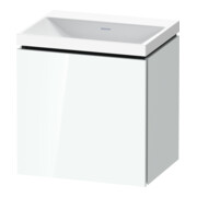 Duravit Ensemble meuble L-Cube 45x35x48 cm, 1 porte, à droite, sans poignée, blanc brillant