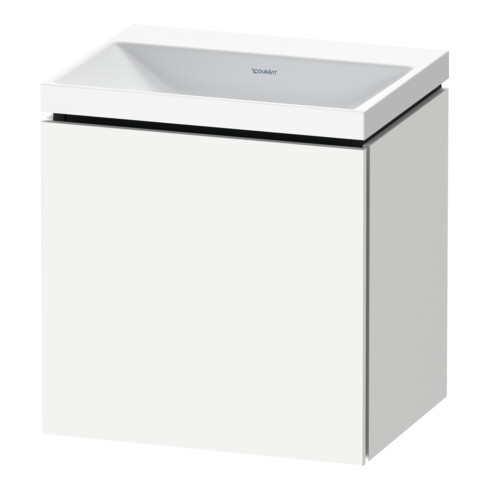Duravit Ensemble meuble L-Cube 45x35x48 cm, 1 porte, à droite, sans poignée, blanc mat