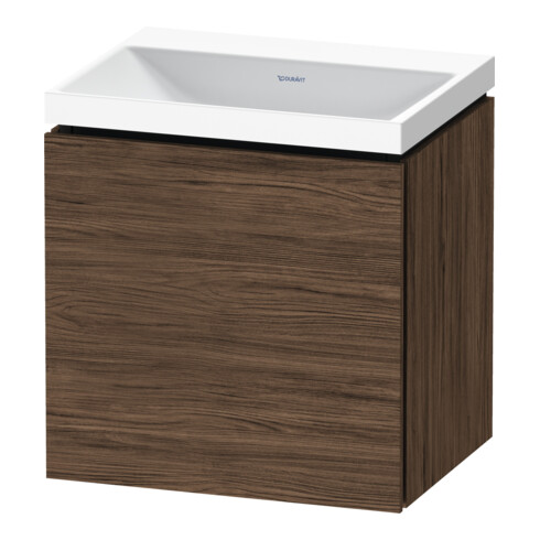 Duravit Ensemble meuble L-Cube 45x35x48 cm, 1 porte, à droite, sans poignée, chêne foncé