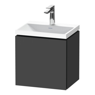 Duravit Ensemble meuble L-Cube 45x35x48 cm, 1 porte, à gauche, avec HL, graph ma