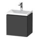 Duravit Ensemble meuble L-Cube 45x35x48 cm, 1 porte, à gauche, avec HL, graph ma-1