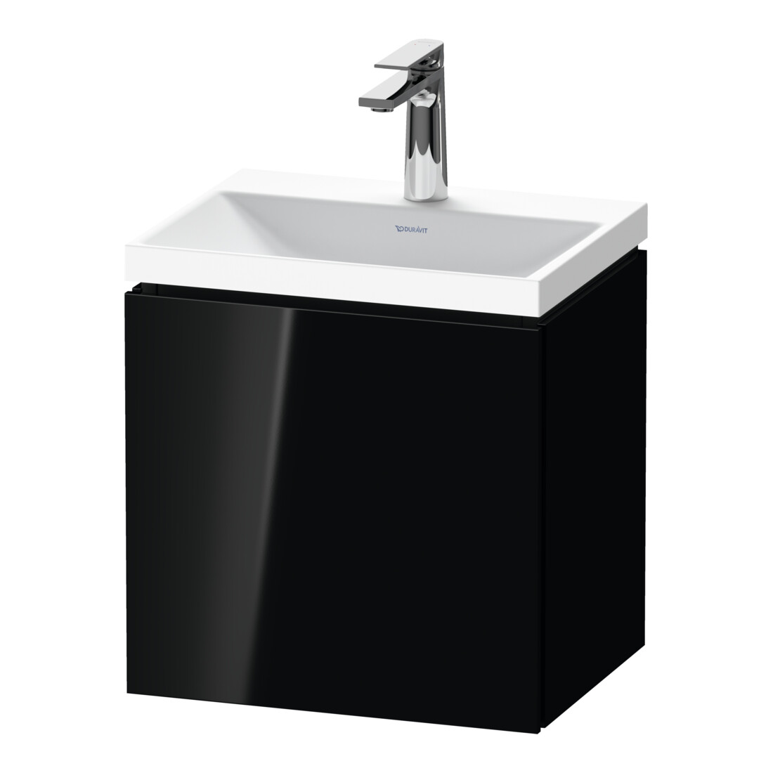 Duravit Ensemble meuble L-Cube 45x35x48 cm, 1 porte, à L, avec HL, blanc brillant