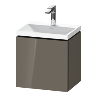 Duravit Ensemble meuble L-Cube 45x35x48 cm, 1 porte, à L, avec HL, gris brillant