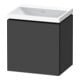 Duravit Ensemble meuble L-Cube 45x35x48 cm, 1 porte, à L, gauche, graph ma-1