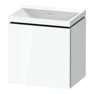 Duravit Ensemble meuble L-Cube 45x35x48 cm, 1 porte, à L, sans HL, blanc brillant
