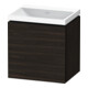 Duravit Ensemble meuble L-Cube 45x35x48 cm, 1 porte, en L, côté gauche, N mat-1
