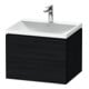 Duravit Ensemble meuble L-Cube 60x48x48 cm, avec robinet, blanc œuf, 2 tiroirs-1