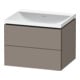 Duravit Ensemble meuble L-Cube 60x48x48 cm, sans robinet, bas. ma, 2 tiroirs-1