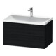 Duravit Ensemble meuble L-Cube 80x48x48 cm, avec robinetterie, blanc œuf, 2 tiroirs-1