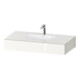 Duravit Ensemble meuble lavabo encastré Qatego 100x55x17 cm, blanc, mat, 1 découpe, avec trop-plein-1
