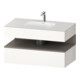 Duravit Ensemble meuble-lavabo encastré Qatego 100x55x60 cm, blanc mat, sous-lavabo console-1