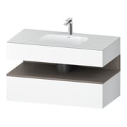 Duravit Ensemble meuble lavabo encastré Qatego 100x55x60cm, ba m/we m, Kon-WTU, B