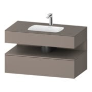 Duravit Ensemble meuble lavabo encastré Qatego 100x55x60cm, bas. ma, console sous-lavabo