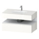 Duravit Ensemble meuble lavabo encastré Qatego 100x55x60cm, blanc mat/gris, Kon-WTU, niche-1