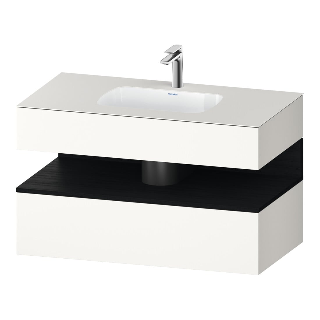 Duravit Ensemble meuble lavabo encastré Qatego 100x55x60cm, E ch/bl m, Kon-WTU, B