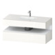 Duravit Ensemble meuble lavabo encastré Qatego 120x55x60 cm, blanc mat/blanc brillant, sous-lavabo console-1