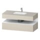 Duravit Ensemble meuble lavabo encastré Qatego 120x55x60cm, blanc mat, Kon-WTU, niche-1