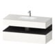 Duravit Ensemble meuble lavabo encastré Qatego 120x55x60cm, gris m/blanc m, Kon-WTU, B-1