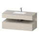 Duravit Ensemble meuble lavabo encastré Qatego 120x55x60cm, T m, console, sous-lavabo niche-1