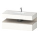 Duravit Ensemble meuble lavabo encastré Qatego 120x55x60cm, T mat/blc hgl, console sous-lavabo-1
