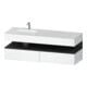 Duravit Ensemble meuble lavabo encastré Qatego 160x50x60 cm, Kon-WTU, B, B l, gris m/blanc m-1
