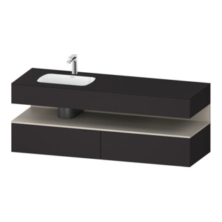 Duravit Ensemble meuble lavabo encastré Qatego 160x50x60 cm, Kon-WTU, B, B l, T m/Gr m