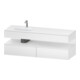 Duravit Ensemble meuble lavabo encastré Qatego 160x50x60 cm, Kon-WTU, B, lavabo gauche, blanc mat-1