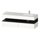 Duravit Ensemble meuble lavabo encastré Qatego 160x50x60 cm, Kon-WTU, D rt, Blc/blc hl-1