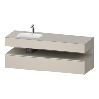 Duravit Ensemble meuble lavabo encastré Qatego 160x50x60cm, Kon-WTU, B, B l, T m/ta ma