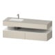 Duravit Ensemble meuble lavabo encastré Qatego 160x50x60cm, Kon-WTU, B, B l, w g/tau m-1