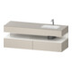 Duravit Ensemble meuble lavabo encastré Qatego 160x50x60cm, Kon-WTU, B, B r, w g/tau ma-1