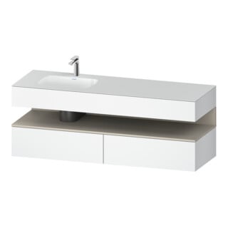 Duravit Ensemble meuble lavabo encastré Qatego 160x50x60cm, Kon-WTU, B l, T m/we ma
