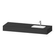 Duravit Ensemble meuble lavabo encastré Qatego 160x55x17cm, avec K, 1 AS, avec Ü, B r, gris ma