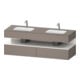 Duravit Ensemble meuble lavabo encastré Qatego 160x55x60 cm, Kon-WTU, B, blanc hg/b ma-1