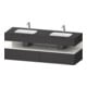 Duravit Ensemble meuble-lavabo encastré Qatego 160x55x60 cm, Kon-WTU, blanc brillant/graphite mat-1