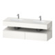 Duravit Ensemble meuble lavabo encastré Qatego 160x55x60 cm, Kon-WTU, niche, blanc mat-1