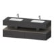 Duravit Ensemble meuble lavabo encastré Qatego 160x55x60cm, Kon-WTU, bas. avec Grap ma-1