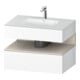 Duravit Ensemble meuble lavabo encastré Qatego 80x55x60 cm, T m/we m, Kon-WTU, niches b-1