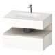 Duravit Ensemble meuble lavabo encastré Qatego 80x55x60cm, T mat/blanc brillant, sous-lavabo console-1