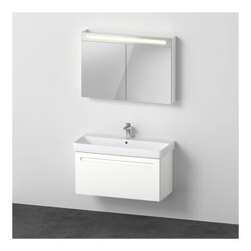 Duravit Ensemble meuble n° 1 100x45cm, WT, WTU avec tiroir, vis aggloméré, blanc mat