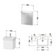 Duravit Ensemble meuble n° 1 55 cm, charnière gauche, blanc mat