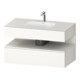 Duravit Ensemble meuble vasque encastrable Qatego 100x55x60cm, blanc mat, meuble console-1